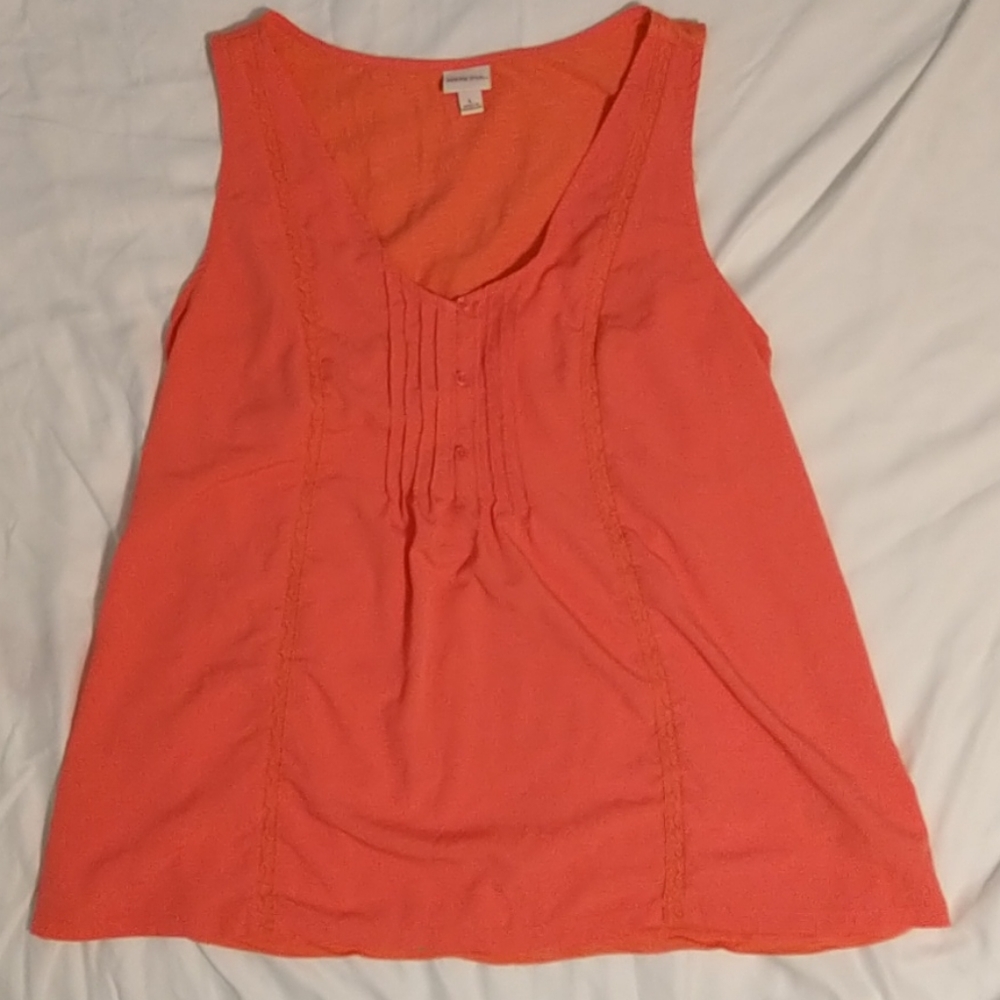 Merona Coral Flowy Sleeveless Blouse/Tank